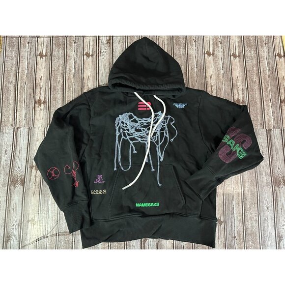 Namesake Sava oversized hoodie euphoric color black size S embroidered - Picture 2 of 14